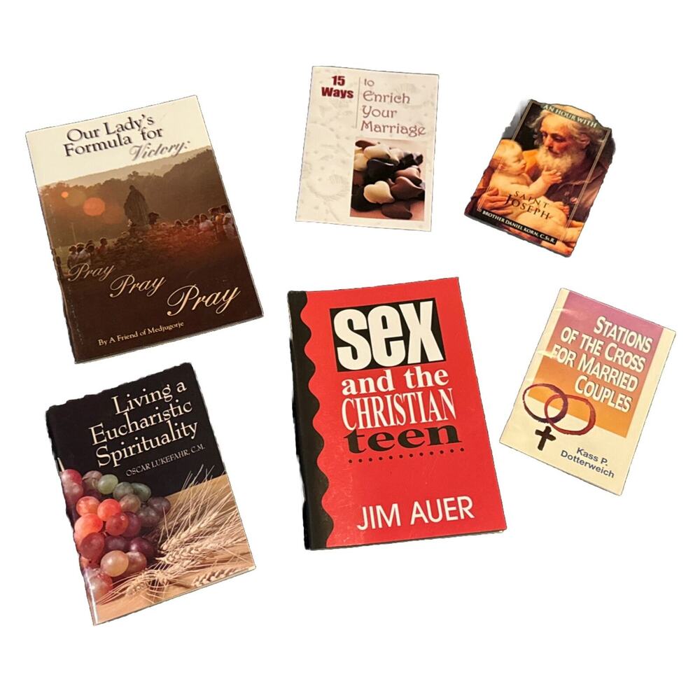 Religion Pamphlet Booklet Lot Stations Of‎ Cross, Enrich Your Marriage, Pray